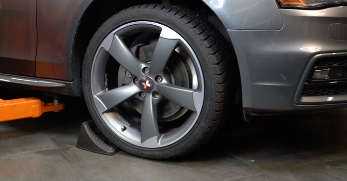 Wie schmierig ist es, selber zu reparieren: Federn beim Audi A4 B8 1.8 TFSI 2013 wechseln – Downloaden Sie sich Bildanleitungen