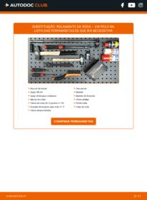 Como realizar a substituição de Rolamento da Roda 1.4 16V Polo 9N