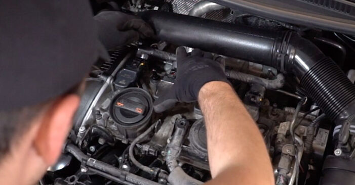 Смяна на Запалителна бобина на VW Golf 6 2012 1.6 TDI самостоятелно