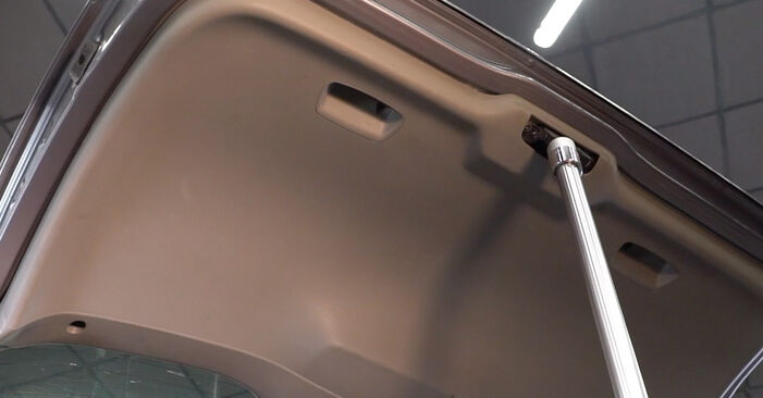 How to remove RENAULT SCÉNIC 2.0 2007 Tailgate Struts - online easy-to-follow instructions