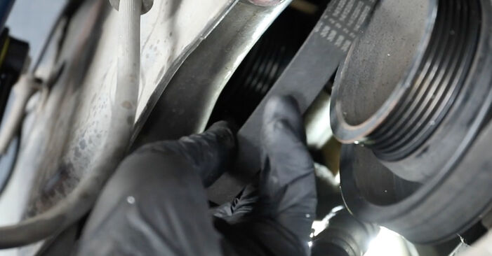 Kako težko to naredite sami: Rebrasti jermen zamenjava na Ford Fiesta Mk5 1.6 16V 2007 - prenesite slikovni vodnik