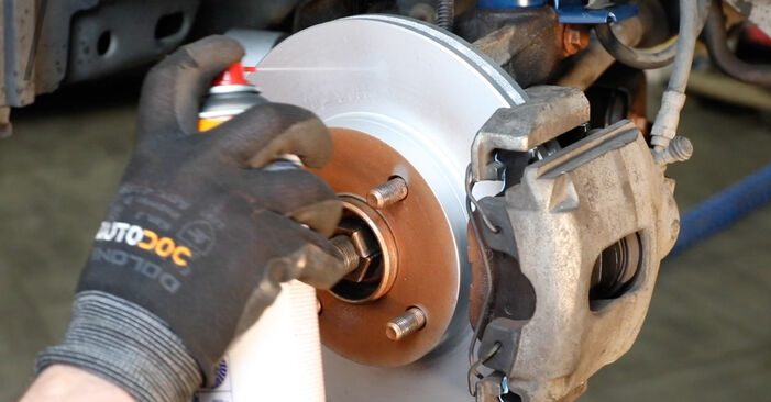 Wie schmierig ist es, selber zu reparieren: Bremsbeläge beim Ford Fiesta Mk5 1.6 16V 2007 wechseln – Downloaden Sie sich Bildanleitungen
