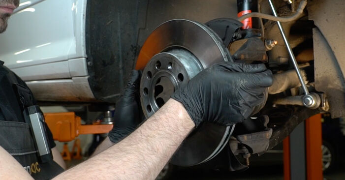 Step-by-step recommendations for DIY replacement Audi A3 8P Sportback 2007 1.6 Brake Discs
