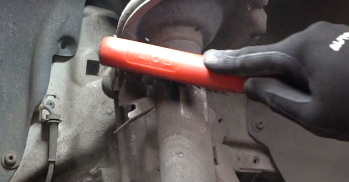 Wie schmierig ist es, selber zu reparieren: Radlager beim Ford Focus mk2 Limousine 1.4 2011 wechseln – Downloaden Sie sich Bildanleitungen