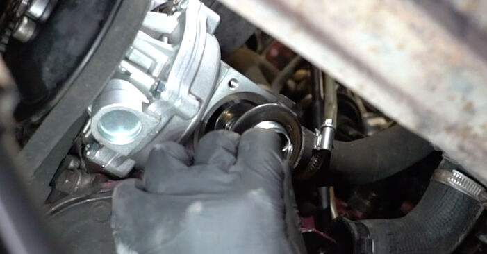 Replacing Thermostat on VW GOLF II (19E, 1G1) 1983 1.8 GTI by yourself