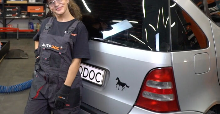 Hvordan skifte Bakluke Demper på Mercedes W168 1997 – gratis PDF- og videoveiledninger