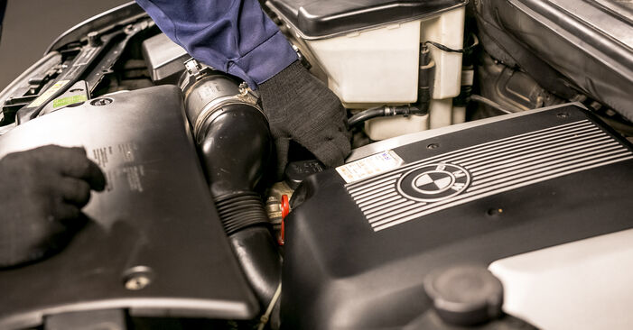 Wie schmierig ist es, selber zu reparieren: Ölfilter beim BMW E53 3.0 i 2006 wechseln – Downloaden Sie sich Bildanleitungen