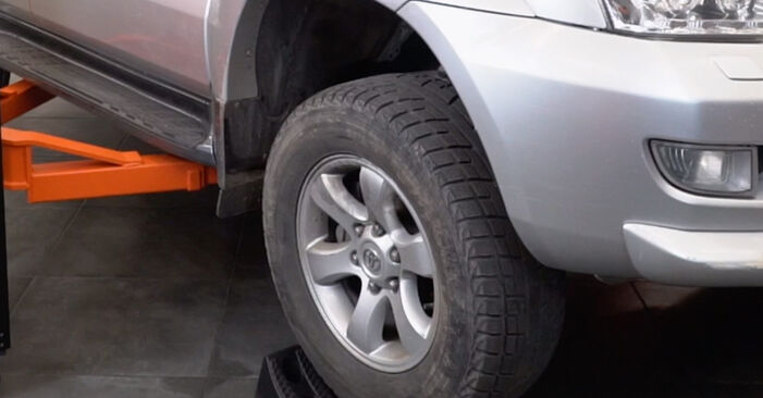 Wie lange braucht der Teilewechsel: Querlenker am Toyota Prado J120 2010 - Einlässliche PDF-Wegleitung