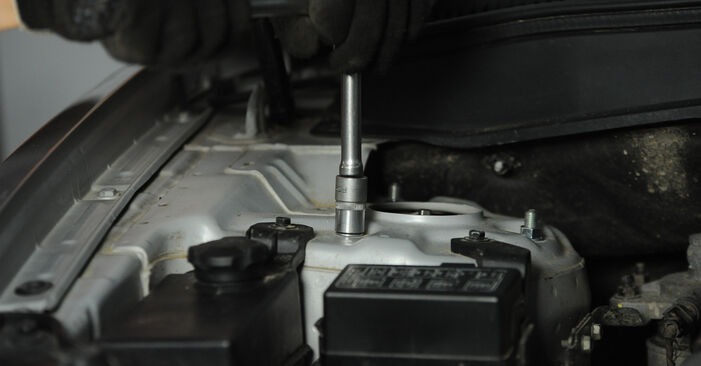 Не е трудно да го направим сами: смяна на Амортисьор на Hyundai Santa Fe 2 2.4 4x4 2011 - свали илюстрирано ръководство