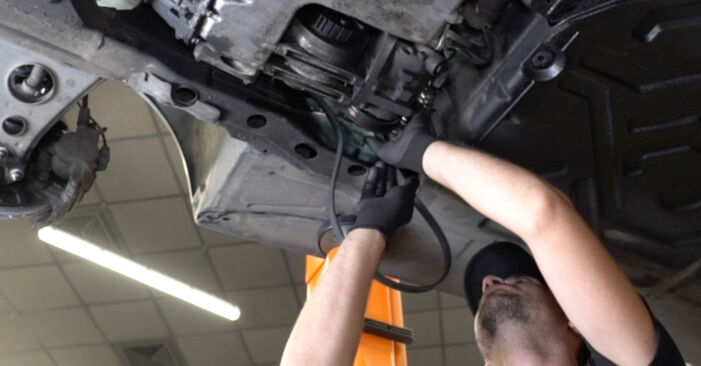 Changing Poly V-Belt on MERCEDES-BENZ A-Class (W168) A 170 CDI 1.7 (168.008) 2000 by yourself