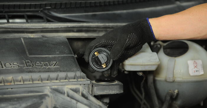 Changing Oil Filter on MERCEDES-BENZ VITO Bus (W639) 116 CDI (639.701, 639.703, 639.705) 2006 by yourself