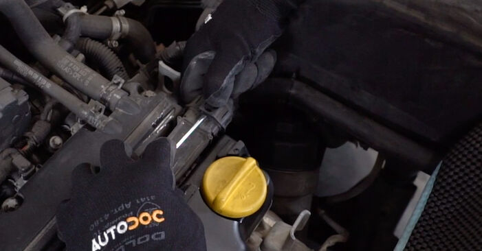 Смяна на Opel Astra G CC 1.6 (F08, F48) 2000 Запалителна свещ: безплатни наръчници за ремонт