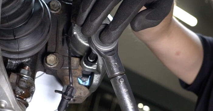 Wie schmierig ist es, selber zu reparieren: Bremssattel beim Audi A6 C5 Avant 1.8 T quattro 2003 wechseln – Downloaden Sie sich Bildanleitungen