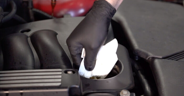 DIY replacement of Oil Filter on BMW 3 Convertible (E46) 325 Ci 2006 is not an issue anymore with our step-by-step tutorial