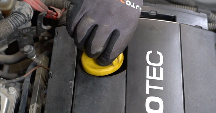 Replacing Oil Filter on Opel Astra H Saloon 2009 1.6 (L69) by yourself