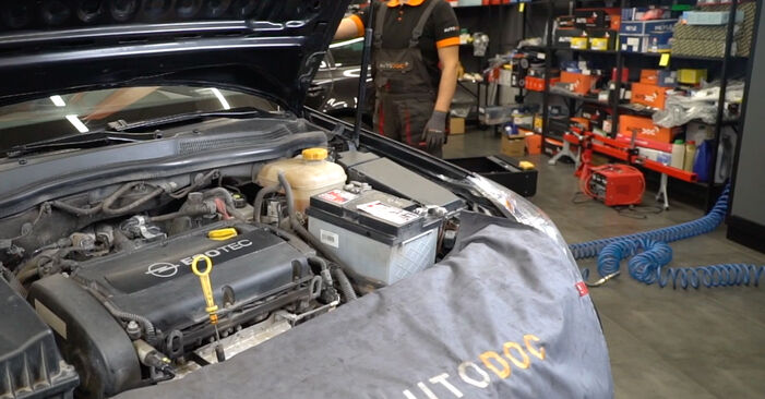 Wie kompliziert ist es, selbst zu reparieren: Ölfilter am Opel Astra H Limousine 1.6 (L69) 2013 ersetzen – Laden Sie sich illustrierte Wegleitungen herunter
