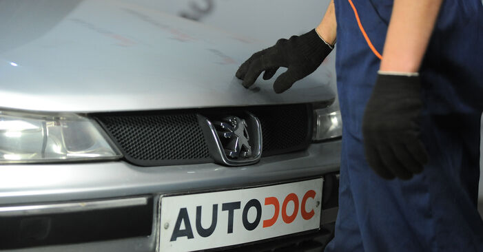 Austauschen Anleitung Domlager am Peugeot 406 Limousine 2005 2.0 HDI 110 selbst