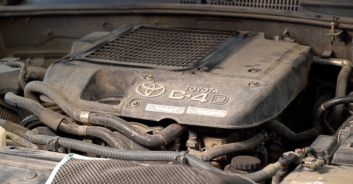 Sustitución de Filtro de Combustible en un Toyota Land Cruiser Prado 120 3.0 D-4D 2004: manuales de taller gratuitos