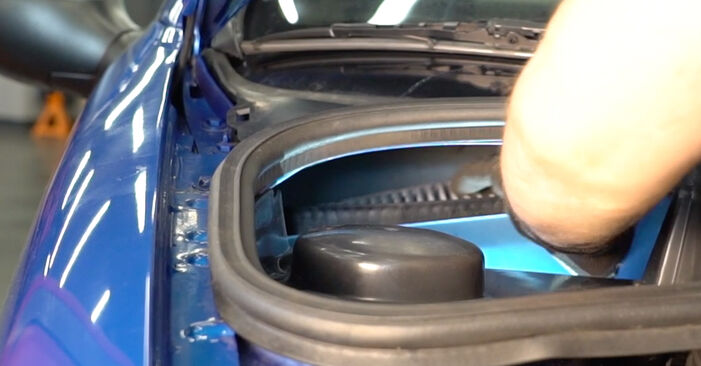Peugeot 206 cc 2d 2.0 S16 2002 Interieurfilter remplaceren: kosteloze garagehandleidingen