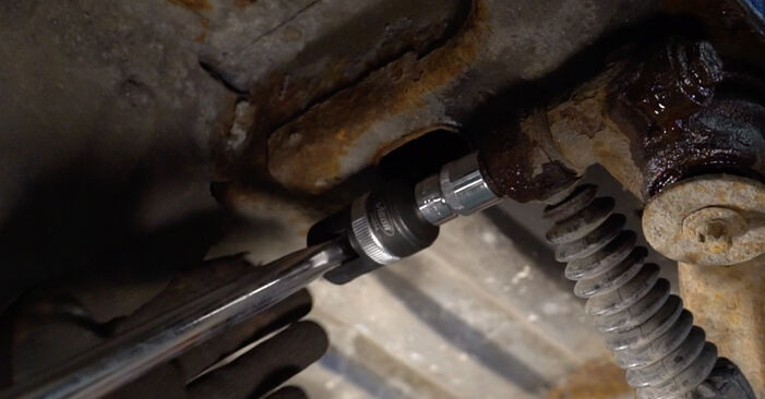 Wie schmierig ist es, selber zu reparieren: Stoßdämpfer beim Peugeot 206 CC 1.6 HDi 110 2006 wechseln – Downloaden Sie sich Bildanleitungen
