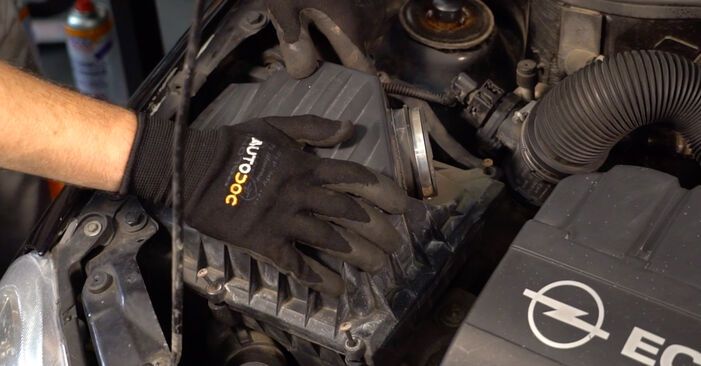 Bytte Corsa C Hatchback (X01) 1.7 DTI (F08, F68) 2001 Luftfilter – gjør det selv med vår veiledning
