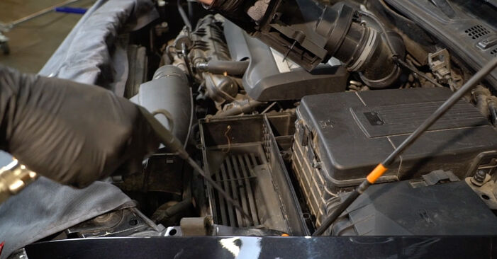 Wie kompliziert ist es, selbst zu reparieren: Luftfilter am Skoda Octavia 2 Combi 1.6 2010 ersetzen – Laden Sie sich illustrierte Wegleitungen herunter