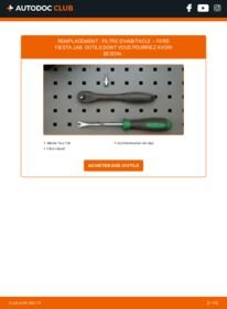 Comment effectuer un remplacement de Filtre d'Habitacle 1.25 Ford Fiesta 6