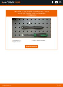 Kako izvesti menjavo: Filter notranjega prostora Fiesta Mk6 Hatchback (JA8, JR8) 1.25