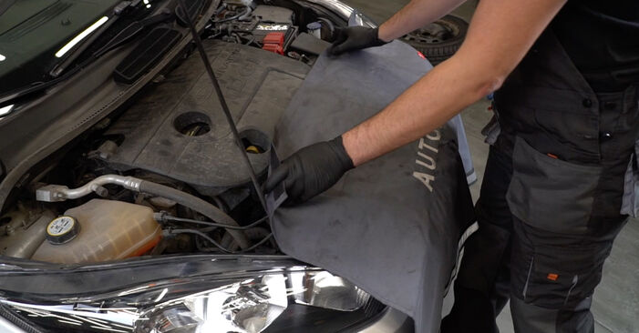 Cómo reemplazar Filtro de Aire en un FORD Fiesta Mk6 Hatchback (JA8, JR8) 1.25 2009 - manuales paso a paso y guías en video