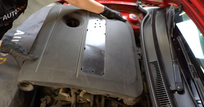 Hvordan bytte Luftfilter på SEAT Ibiza III Hatchback (6L) 1.9 SDI 2005 selv