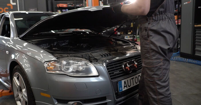 Hogyan Audi A4 B7 Sedan 2004 Hosszbordás szíj cseréje - ingyenes PDF és videó-útmutatók