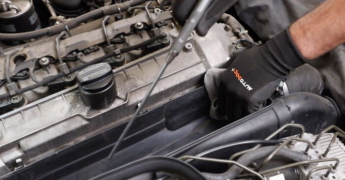 Svojpomocná výmena Vzduchový filter na aute Mercedes W211 2004 E 220 CDI 2.2 (211.006)
