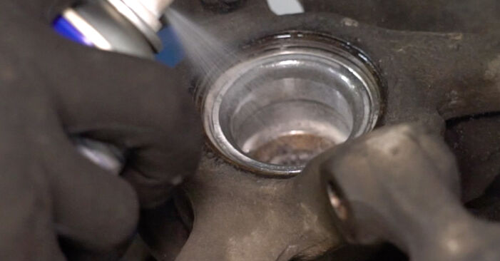 Changing of Wheel Bearing on Mercedes W168 1997 won't be an issue if you follow this illustrated step-by-step guide