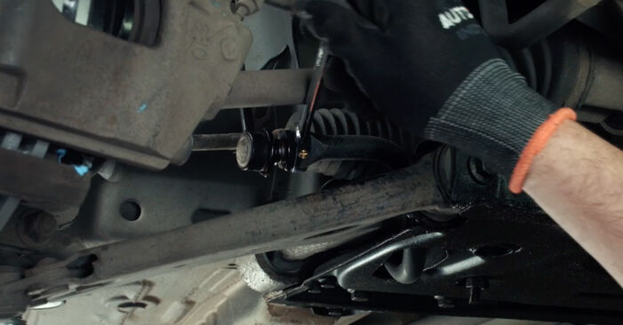 Wie kompliziert ist es, selbst zu reparieren: Koppelstange am Ford Fiesta Mk5 1.6 16V 2007 ersetzen – Laden Sie sich illustrierte Wegleitungen herunter