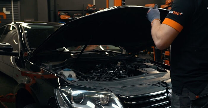 How to change Oil Filter on VW Passat B7 Saloon 2010 - free PDF and video manuals