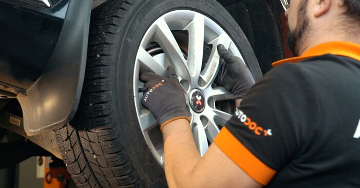 Wie schmierig ist es, selber zu reparieren: Bremsbeläge beim VW Passat B7 Limousine 2.0 TSI 2011 wechseln – Downloaden Sie sich Bildanleitungen