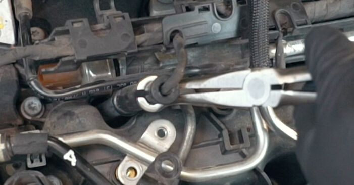 Wie kompliziert ist es, selbst zu reparieren: Glühkerzen am VW Passat B7 Limousine 2.0 TSI 2011 ersetzen – Laden Sie sich illustrierte Wegleitungen herunter