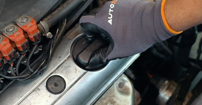 Wie man Ölfilter am VW Bora Limousine (1J2) 2003 wechselt – Laden Sie sich PDF-Wegleitungen und Videoanweisungen herunter