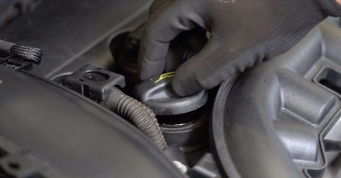 Wie man PEUGEOT RCZ Coupe 2.0 HDi 2011 Ölfilter wechselt - Schritt-für-Schritt-Leitfäden und Video-Tutorials
