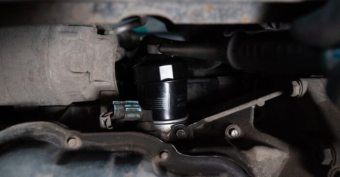 Schrittweise Anleitung zum eigenhändigen Ersatz von Nissan Note E12 2012 1.2 LPG Ölfilter