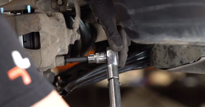 VW UP 121 1.0 EcoFuel 2013 Brake Discs replacement: free workshop manuals