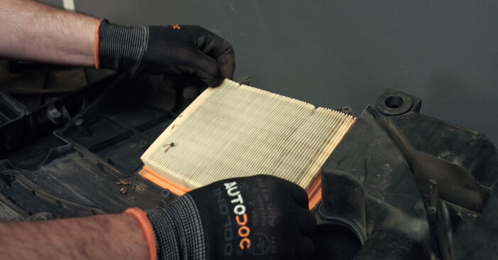 Changing of Air Filter on Ford Fiesta Mk5 Van 2003 won't be an issue if you follow this illustrated step-by-step guide