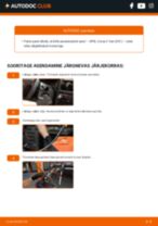Kuidas vahetada ja paigaldada tagumine ja eesmine Pesurikumm autol OPEL CORSA
