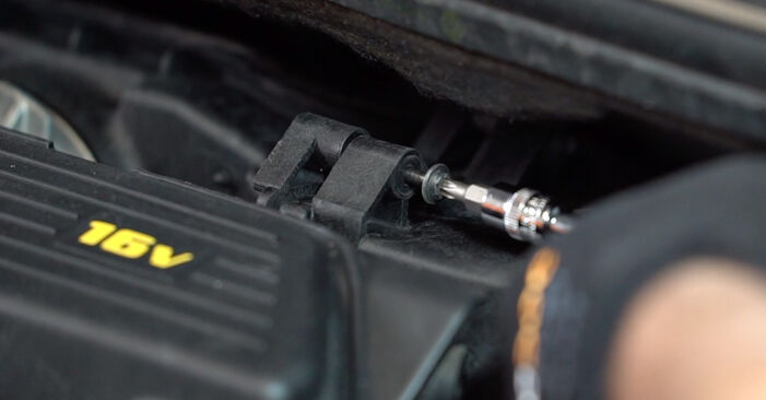 Jak zdjąć i wymienić Filtr powietrza silnika Renault Logan Kombi 1.6 (KS0L, KS0M, KS0P, KS1S) 2011 - łatwe w użyciu instrukcje online
