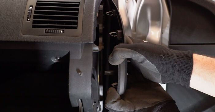 Samodzielna wymiana Filtr powietrza kabinowy w SKODA Fabia II Hatchback (542) 1.4 2009