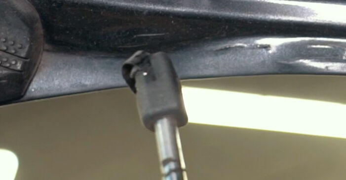 Wie schmierig ist es, selber zu reparieren: Heckklappendämpfer beim Renault Megane Scenic 1.9 D 1996 wechseln – Downloaden Sie sich Bildanleitungen