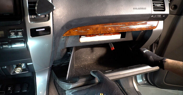 Wie man Innenraumfilter am Toyota Sienna XL20 2003 ersetzt - Kostenfreie PDF- und Videotipps