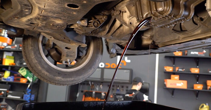 Wie man Ölfilter am FORD Fiesta Mk6 Kastenwagen 2014 wechselt – Laden Sie sich PDF-Wegleitungen und Videoanweisungen herunter