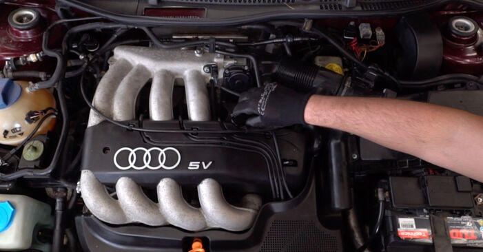 Zamenjajte Oljni filter na Audi A3 Cabrio 2012 2.0 TDI sami