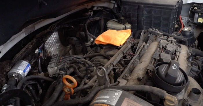 Ako odstrániť VW PASSAT 1.6 TDi BlueMotion 2014 Zapaľovacia cievka - online jednoduché inštrukcie